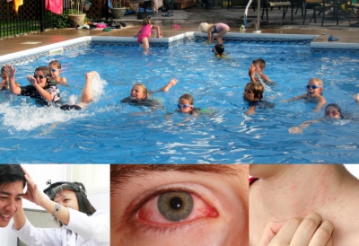 Nguy cơ mắc bệnh khi bơi tại địa điểm xử lí nước hồ bơi kém hiệu quả